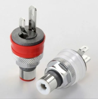 Furutech FT-211 Spade Terminals (Set of 4) Rhodium - NEW OLD STOCK